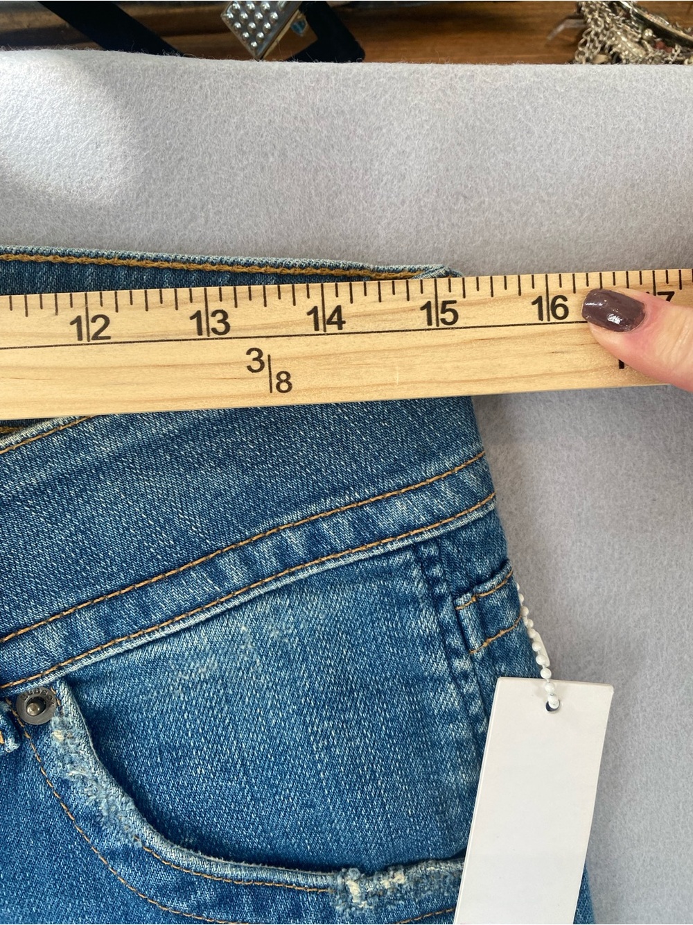 NWT Hudson Signature + Pop Bootcut Jeans Sz 27 Low Rise Y2K Made in USA - Picture 8 of 10